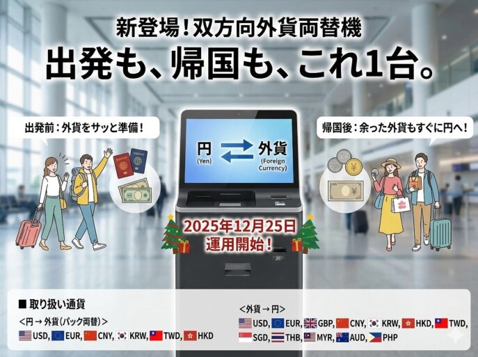双方向外貨両替機のイメージ画像